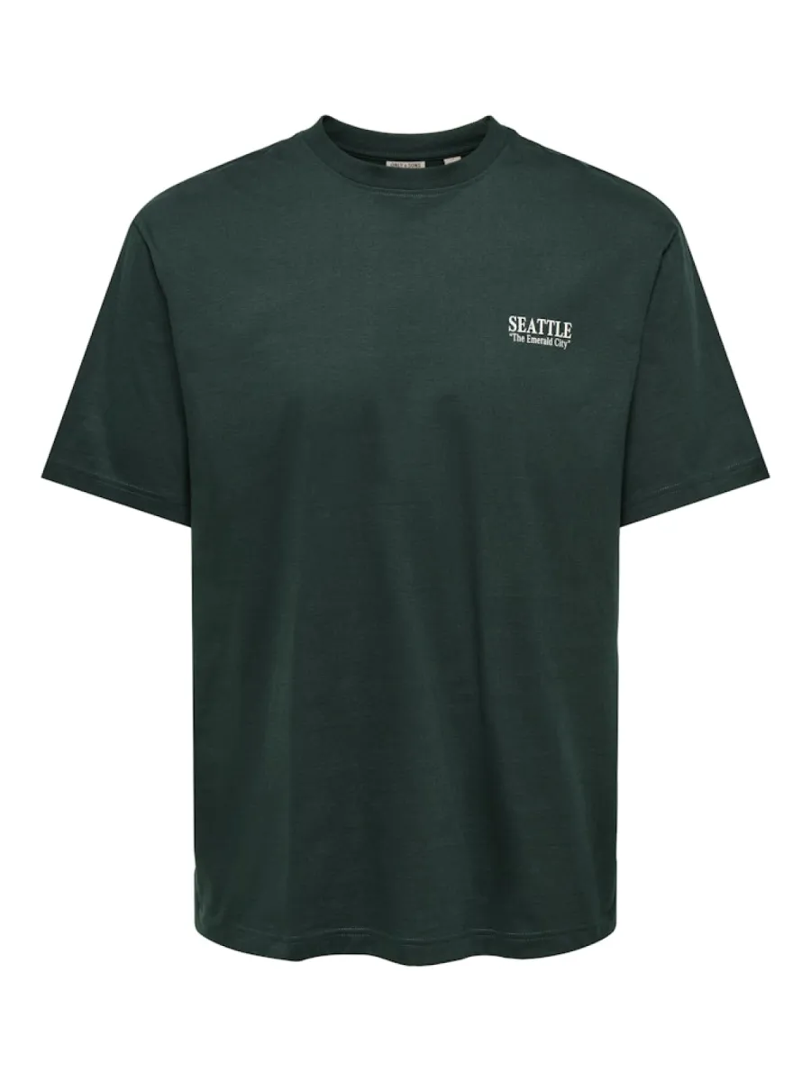 SONS-ONSFRED LIFE RLX SS PRINT TEE NOOS-22038836-Pine grove-GROEN