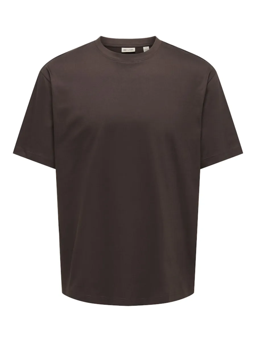 SONS-ONSFRED LIFE RLX SS TEE NOOS-22022532-Coffee bean-CAFE
