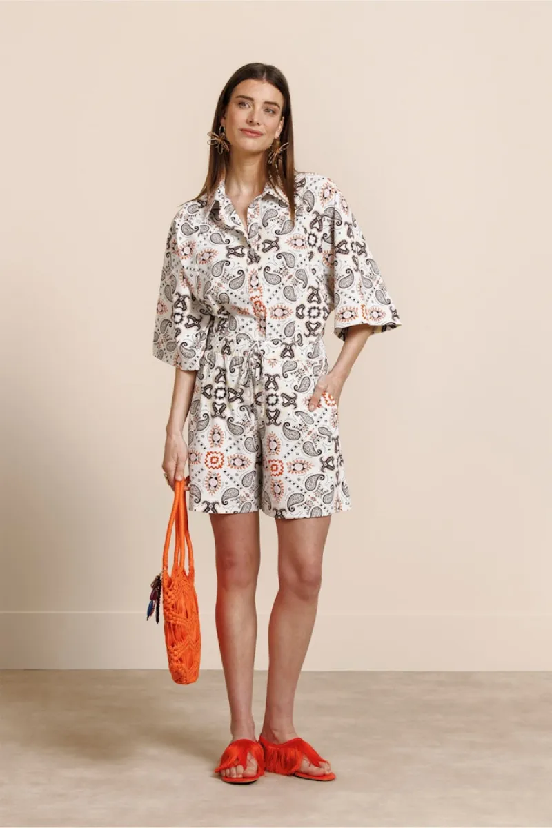 STUDIO ANNELOES-Fabienne blouse-14171-9997 Multi color-MULTICOLOR