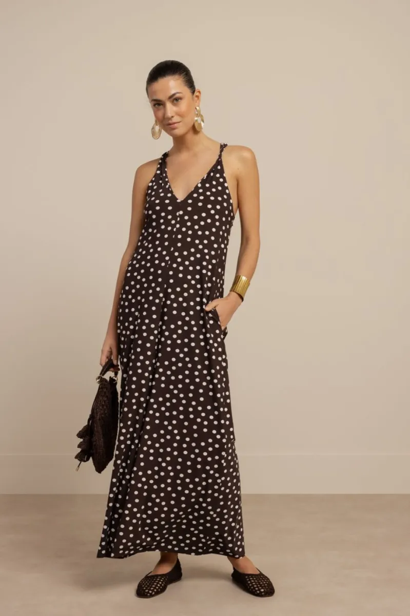 studio-anneloes-norah-2way-dot-dress-13938-8717-espresso-ecru-cafe-1 STUDIO ANNELOES-Norah 2way dot dress-13938-8717 Espresso/ecru-CAFE