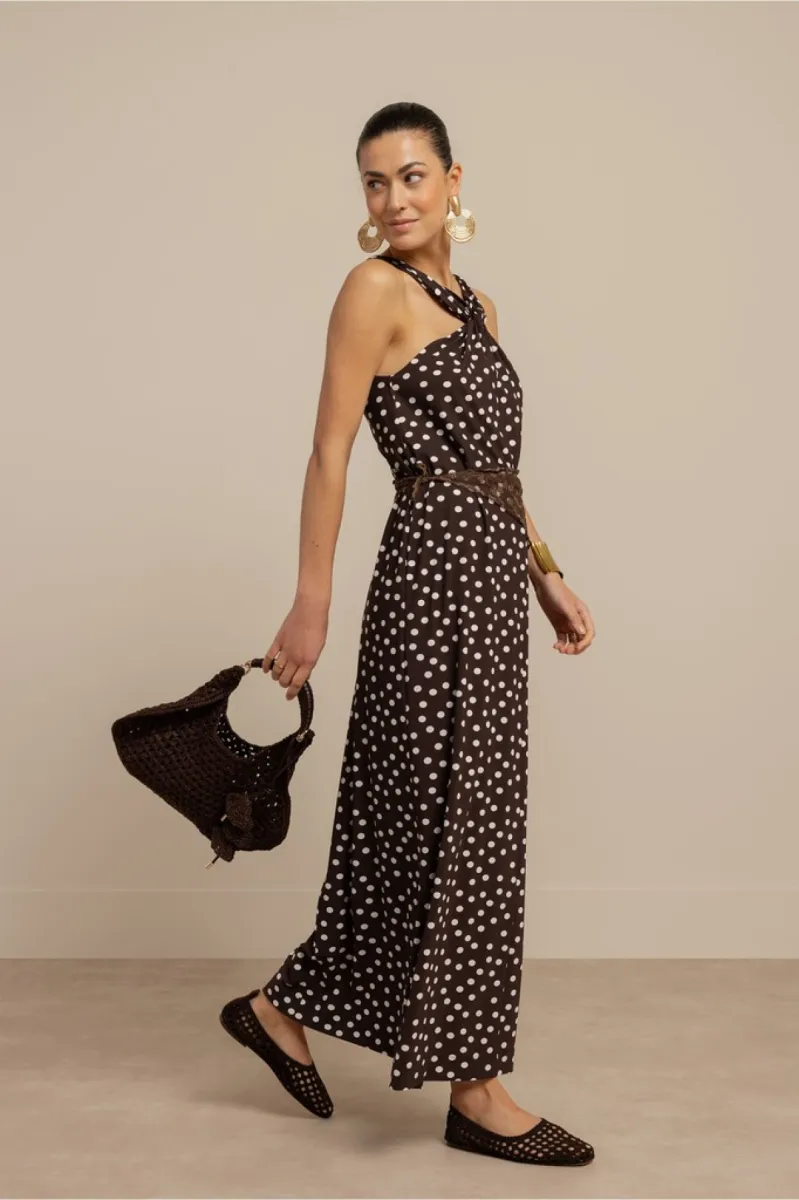 studio-anneloes-norah-2way-dot-dress-13938-8717-espresso-ecru-cafe-2 STUDIO ANNELOES-Norah 2way dot dress-13938-8717 Espresso/ecru-CAFE