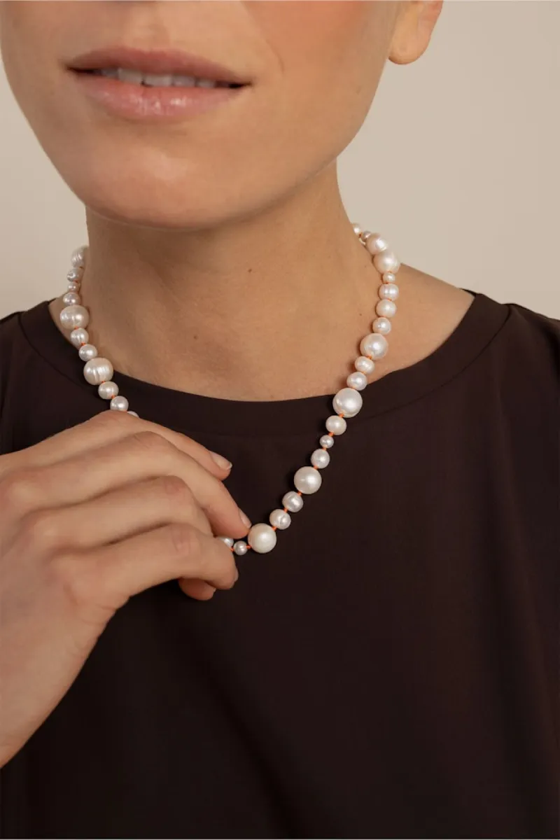 STUDIO ANNELOES-Pearl anniversary necklace-14177-1100 Off white-OFF WHITE