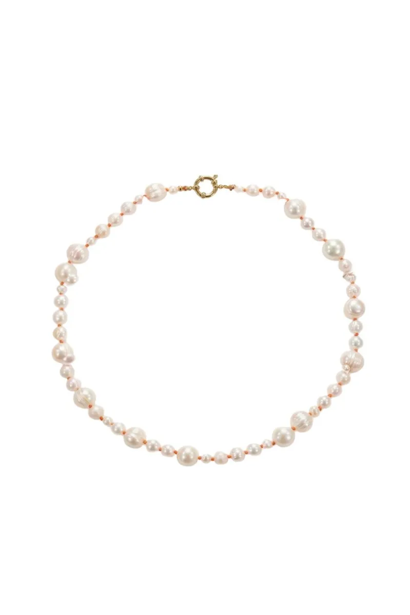 STUDIO ANNELOES-Pearl anniversary necklace-14177-1100 Off white-OFF WHITE