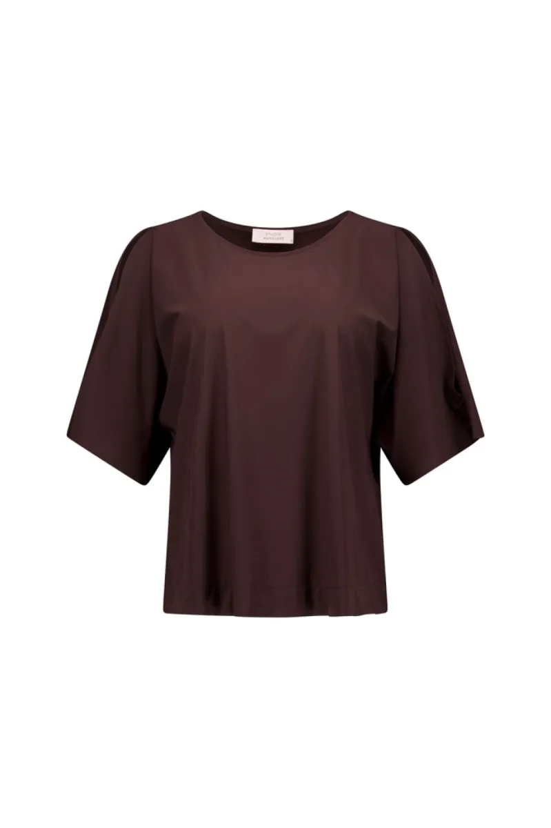 STUDIO ANNELOES-Shelly top-13969-8700 Espresso-CAFE