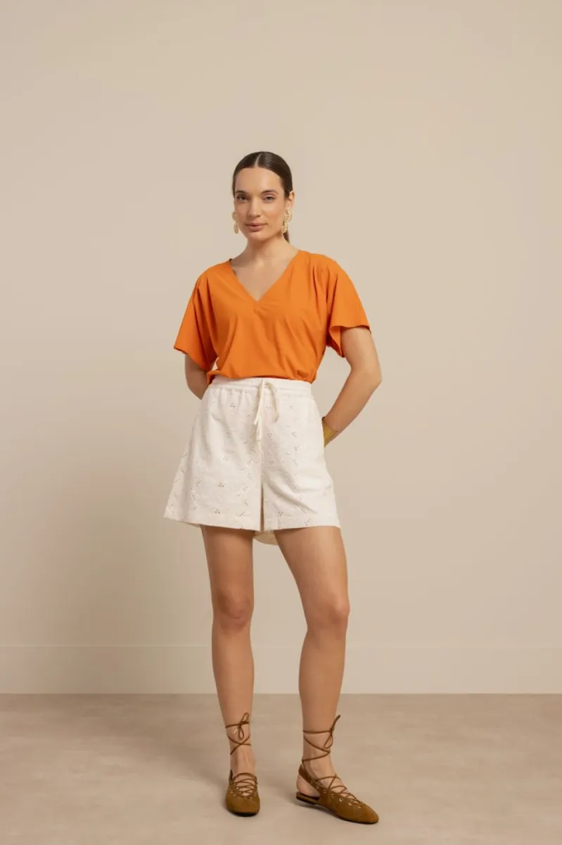 STUDIO ANNELOES-Viola top-13892-2600 Orchid orange-ORANJE