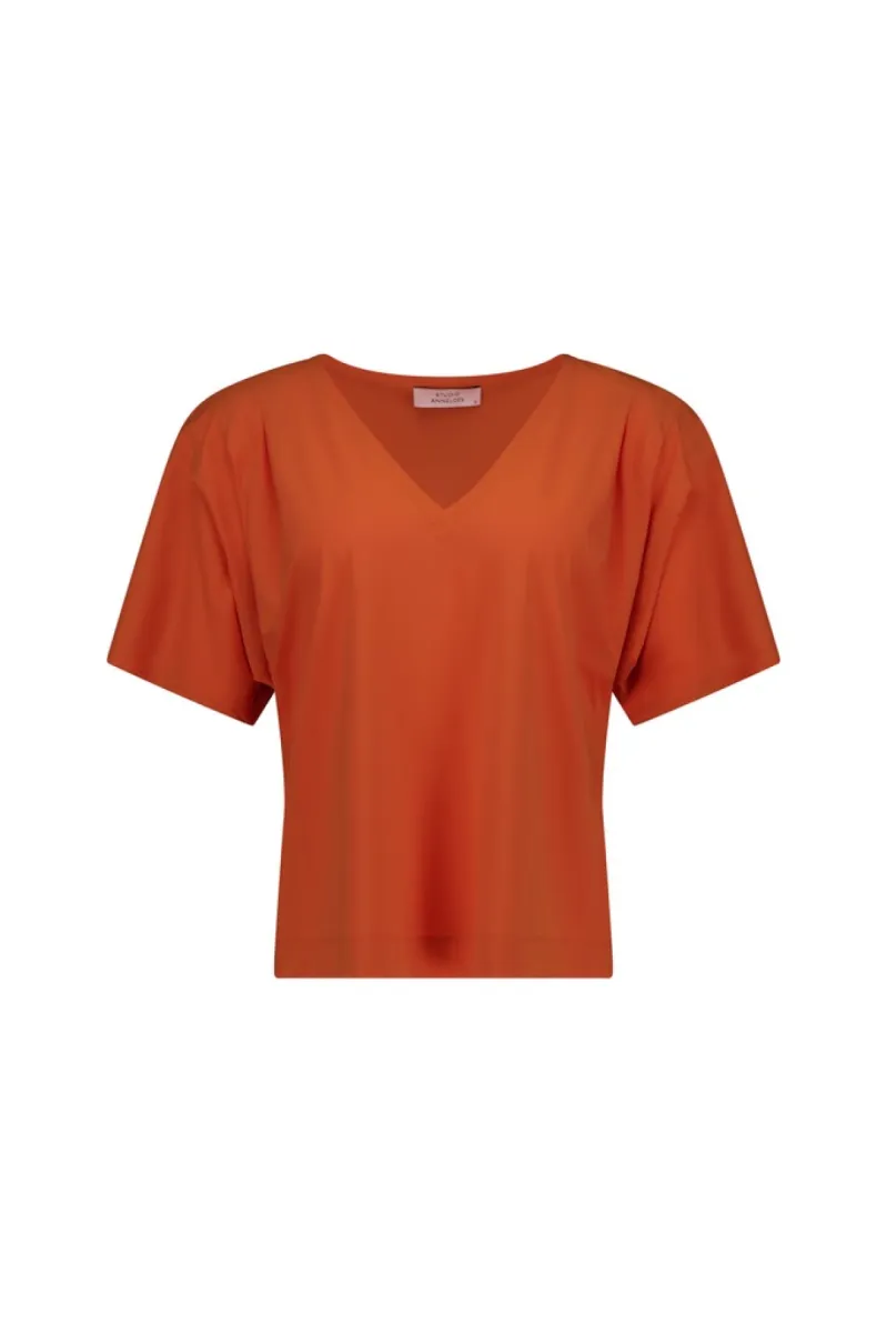 STUDIO ANNELOES-Viola top-13892-2600 Orchid orange-ORANJE