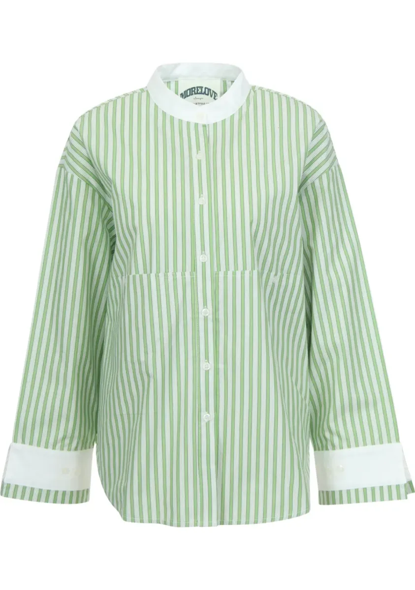 The Shirt Project-Blouse LM-51400-TSP91 Green-GROEN