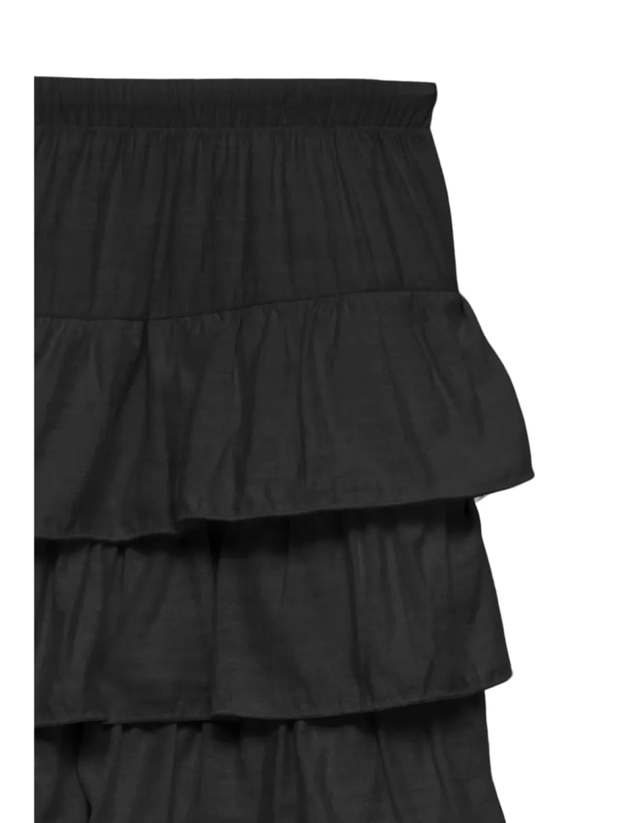 VERO MODA-VMZOEY HW LAYERED SHORTS WVN-10347581-Black-BLACK