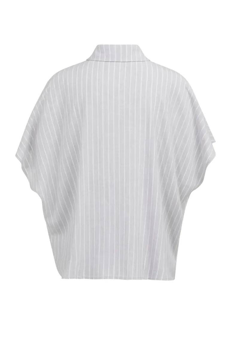 yaya-gestreepte-blouse-met-korte-mo-viscose-linen-441091-01-201224-606-441091-grijs-7 YAYA-Gestreepte blouse met korte mo; Viscose/Linen; 441091-01-201224-606-441091-GRIJS