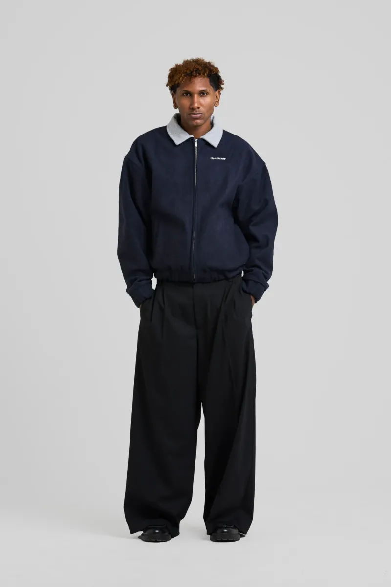 Arbor antwerp--Cropped fitted jacket--NAVY
