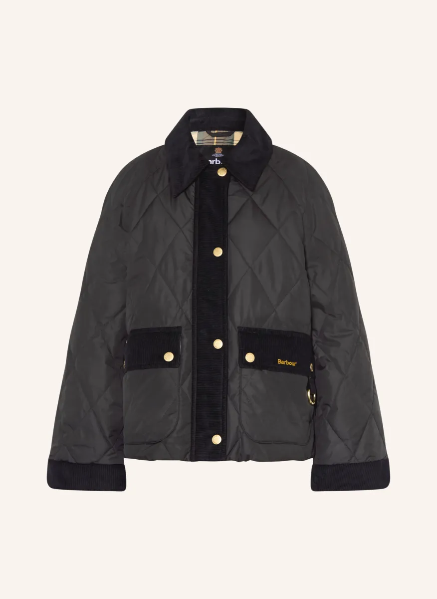 Barbour-Kilnwick quilted jacket-LQU1933-11 Black/ancient-ZWART