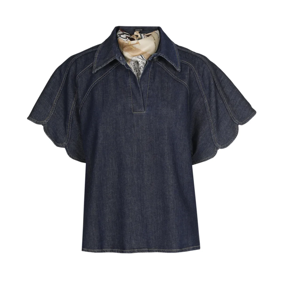 CAROLINE BISS--4615-23 Jeans dark blue-DONKER DENIM