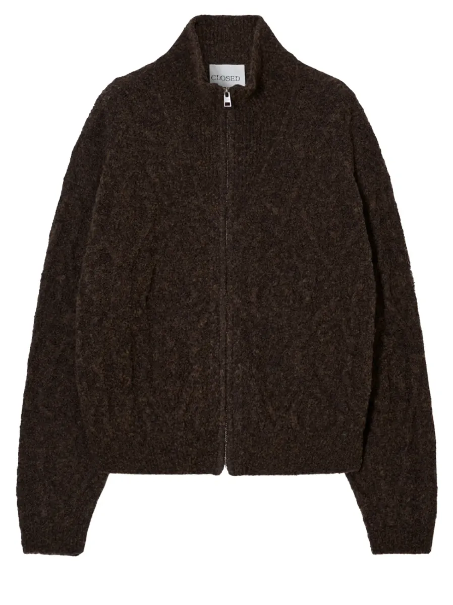 Closed-Troyer zip cardigan-C96449-98W-22-963-BRUIN