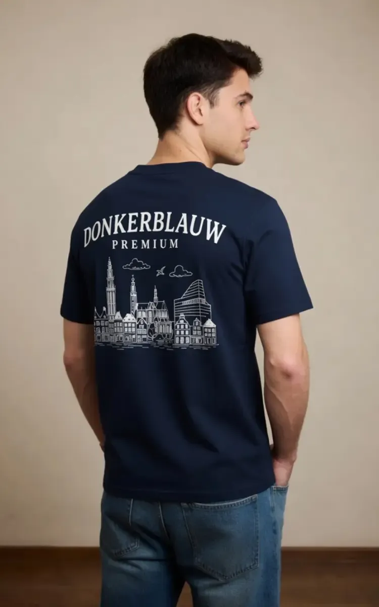 Donkerblauw-DB-02-Tee city-Navy-NAVY