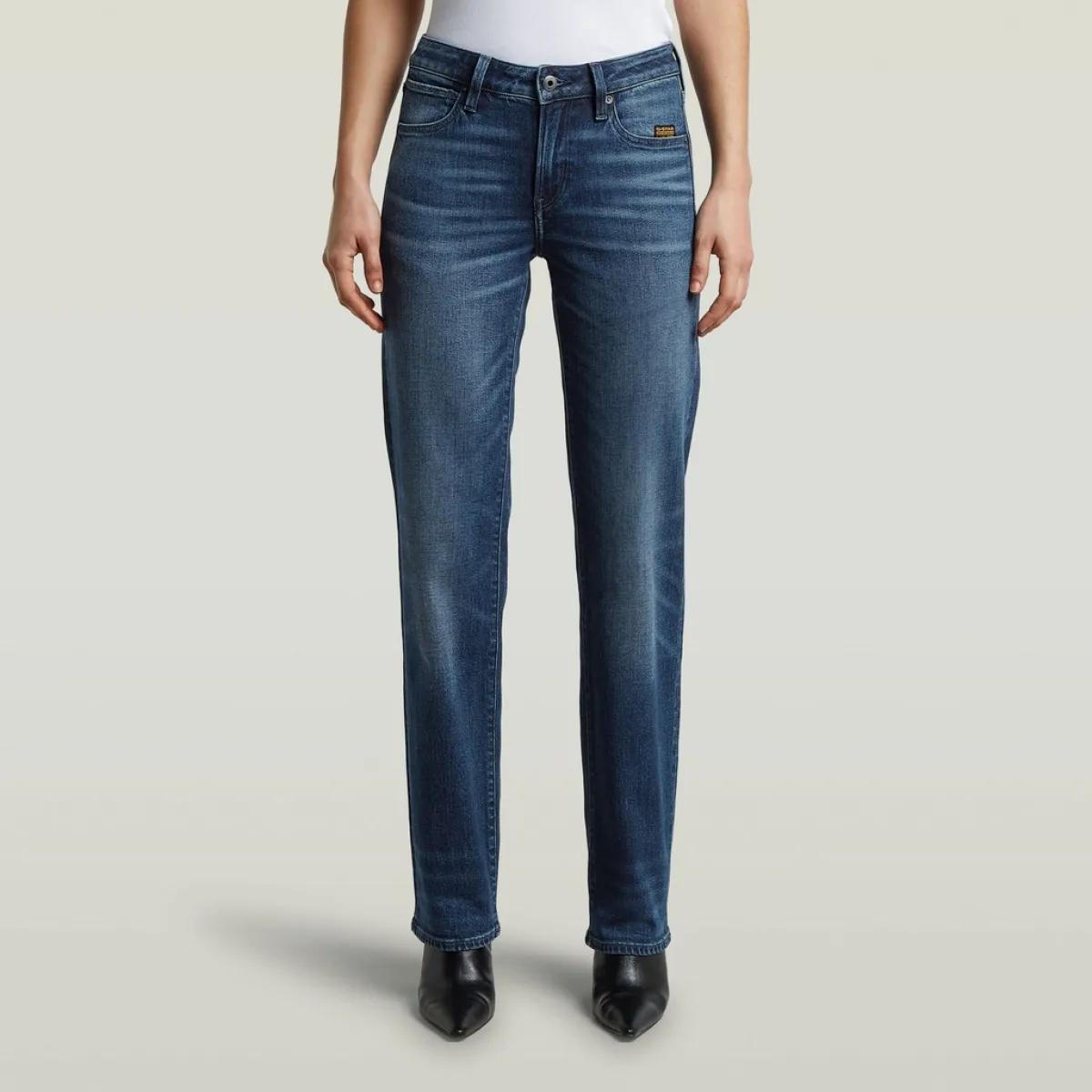 G-STAR-G-straight jeans-D26163-E205-J369 Antique vespa-DENIM