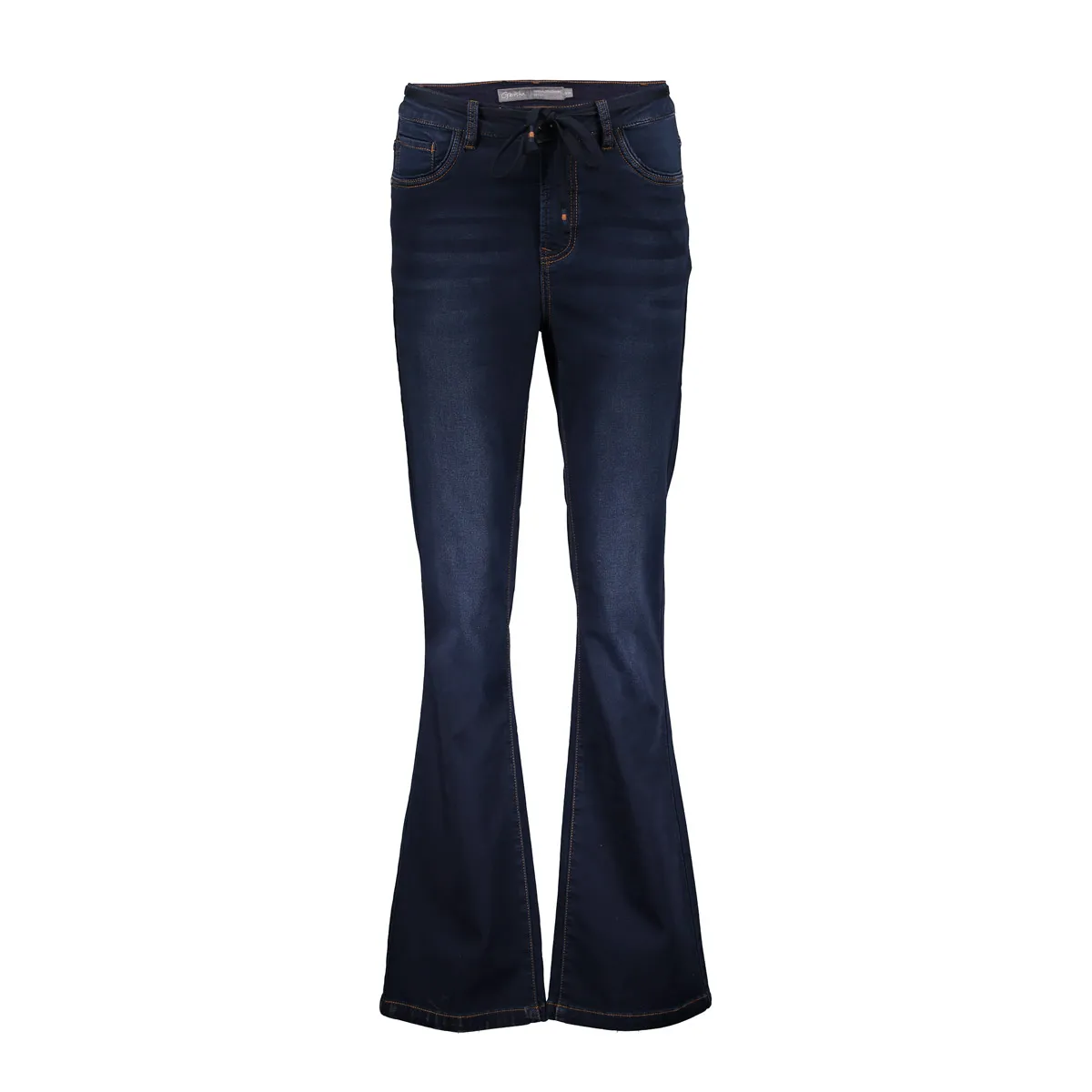 GEISHA-Jeans flair-Jennifer-845 Blue/black denim-DONKER DENIM