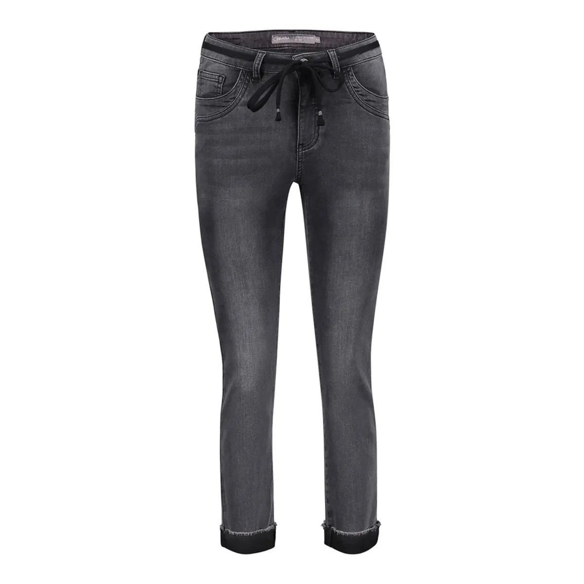 GEISHA-Jeans turn-up-Ethel-805 Grey denim-GRIJS