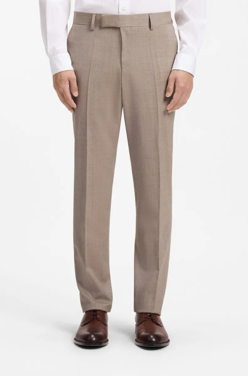 Hugo Boss-H-Huge-50569802 Pant-255 Dark beige-BEIGE