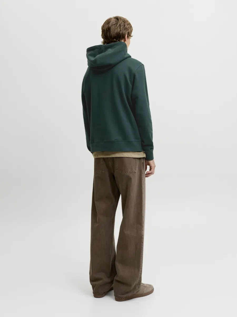 JACK & JONES-JJESOHO SWEAT HOOD NOOS-12278789-Scarab-BRUIN