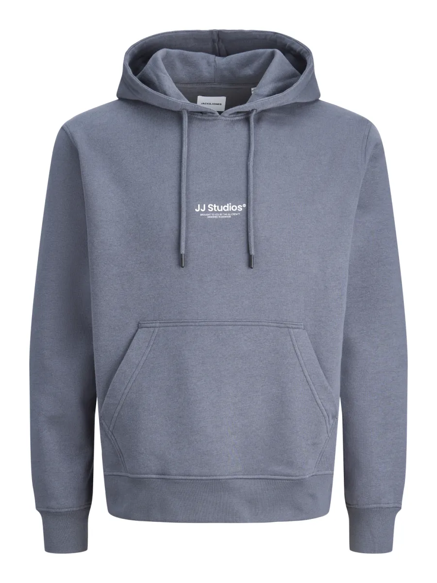 JACK & JONES-JJESOHO SWEAT HOOD NOOS-12278789-Turbulence-GRIJS