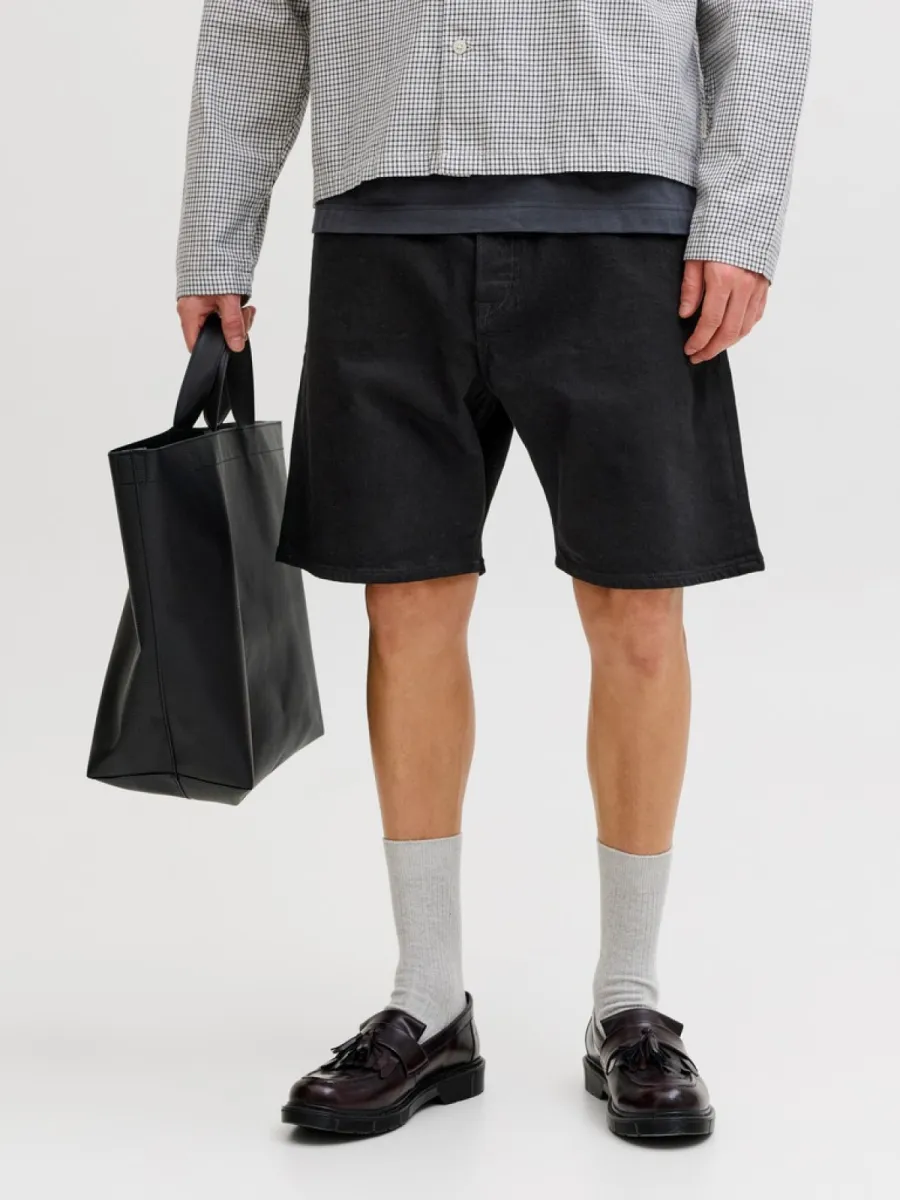 JACK & JONES-JJITONY JJORIGINAL SHORTS AM 460 SN-12289248-Black denim black/black-ZWART