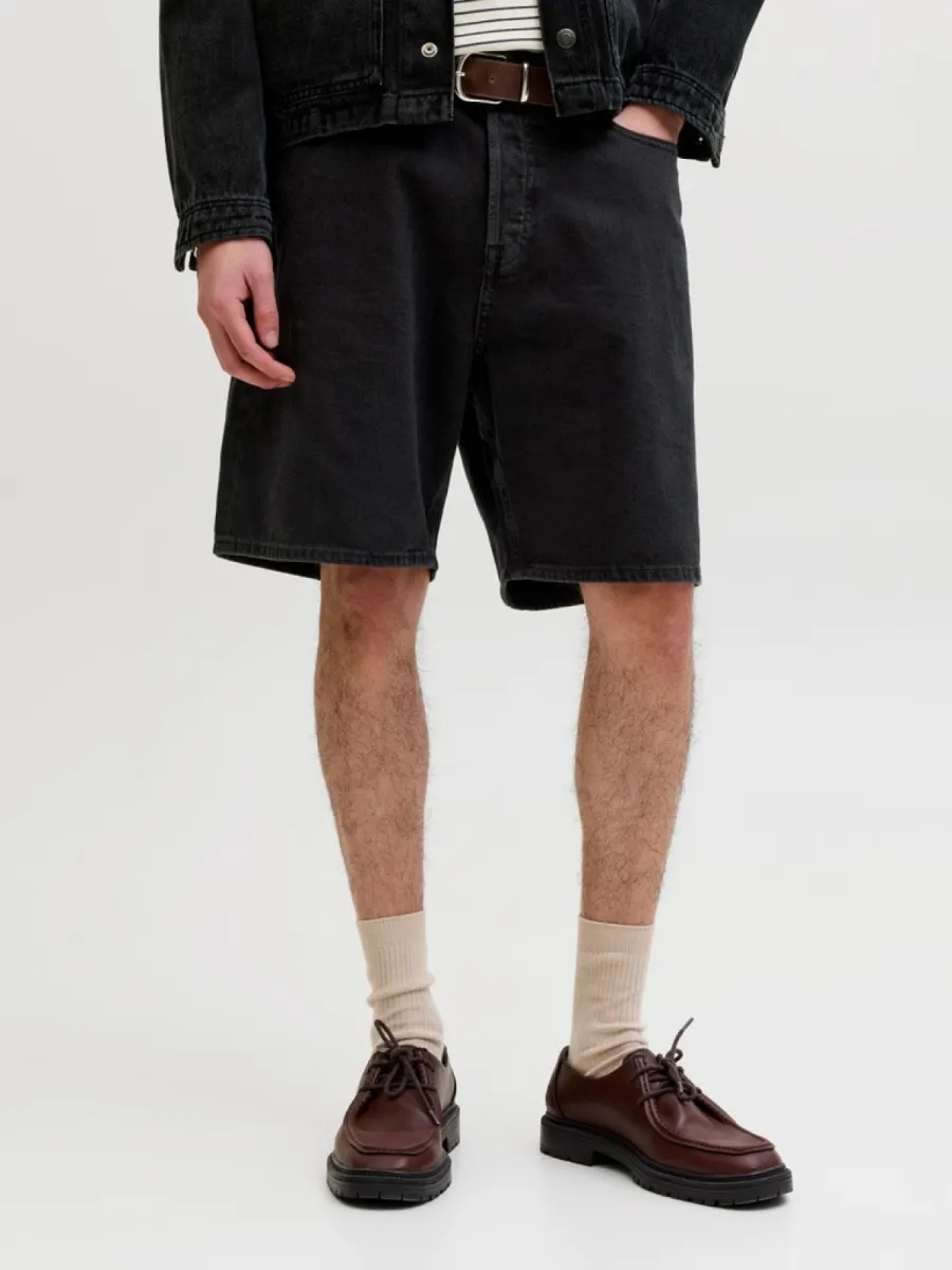 JACK & JONES-JJITONY JJORIGINAL SHORTS SQ 070 SN-12289967-Black denim-ZWART
