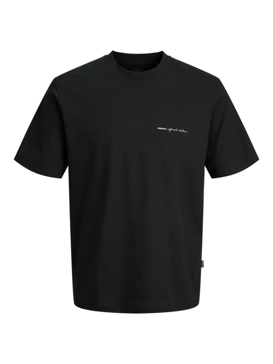 JACK & JONES-JPRBLAOWEN SS BRANDING TEE SN-12292397-Black-ZWART