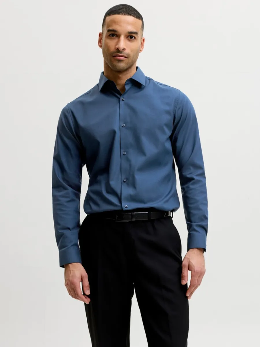 JACK & JONES-JPRBLAPARKER SHIRT L/S NOOS-12227385-Big dipper-BLAUW