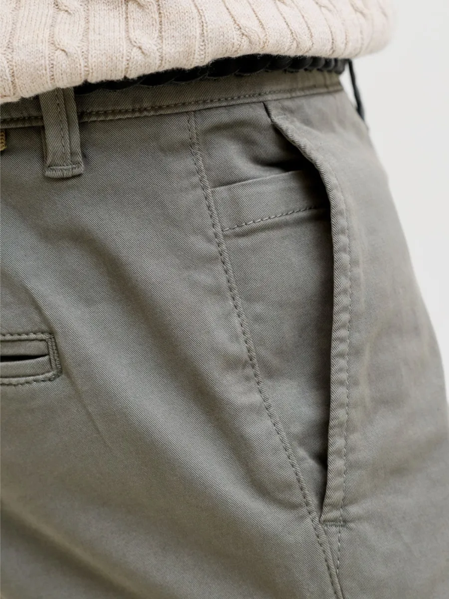 JACK & JONES-JPSTACE VANCE CHINO SHORTS REG SN-12293005-Agave green-GROEN