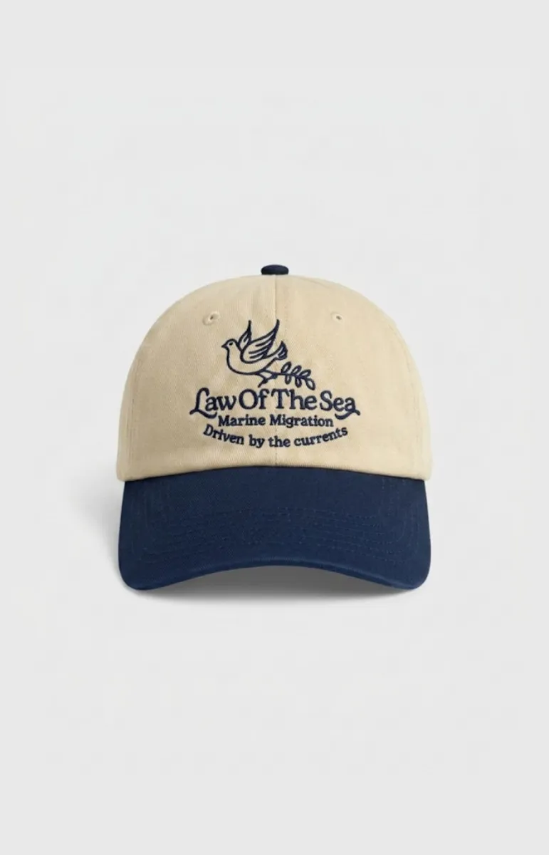 Law of the Sea-Dove two tone cap-10559-903 Almond milk-OFF WHITE