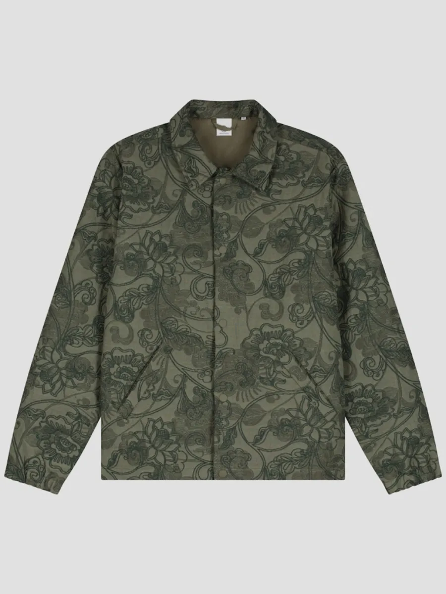 Law of the Sea-Driv jacquard shirtjacket-10494-404 Olive-OLIJF