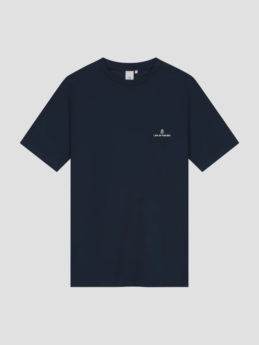 Law of the Sea-Law tee law logo t-shirt-10527-301 Sky captain-NAVY