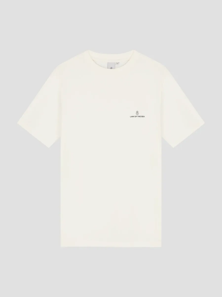 Law of the Sea-Law tee law logo t-shirt-10527-906 Snow white-WIT