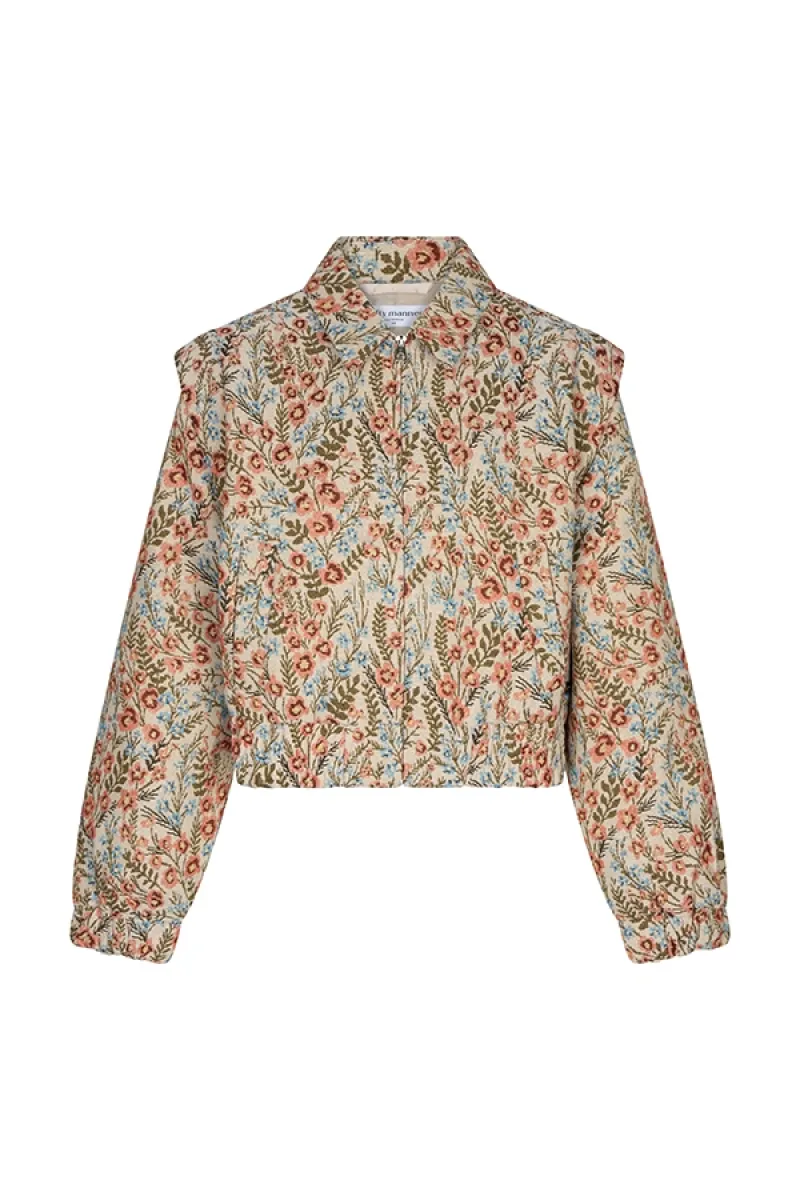 LOFTY MANNER-Jacket hani - flower jacquard-RH41-109 Multi colour-MULTICOLOR