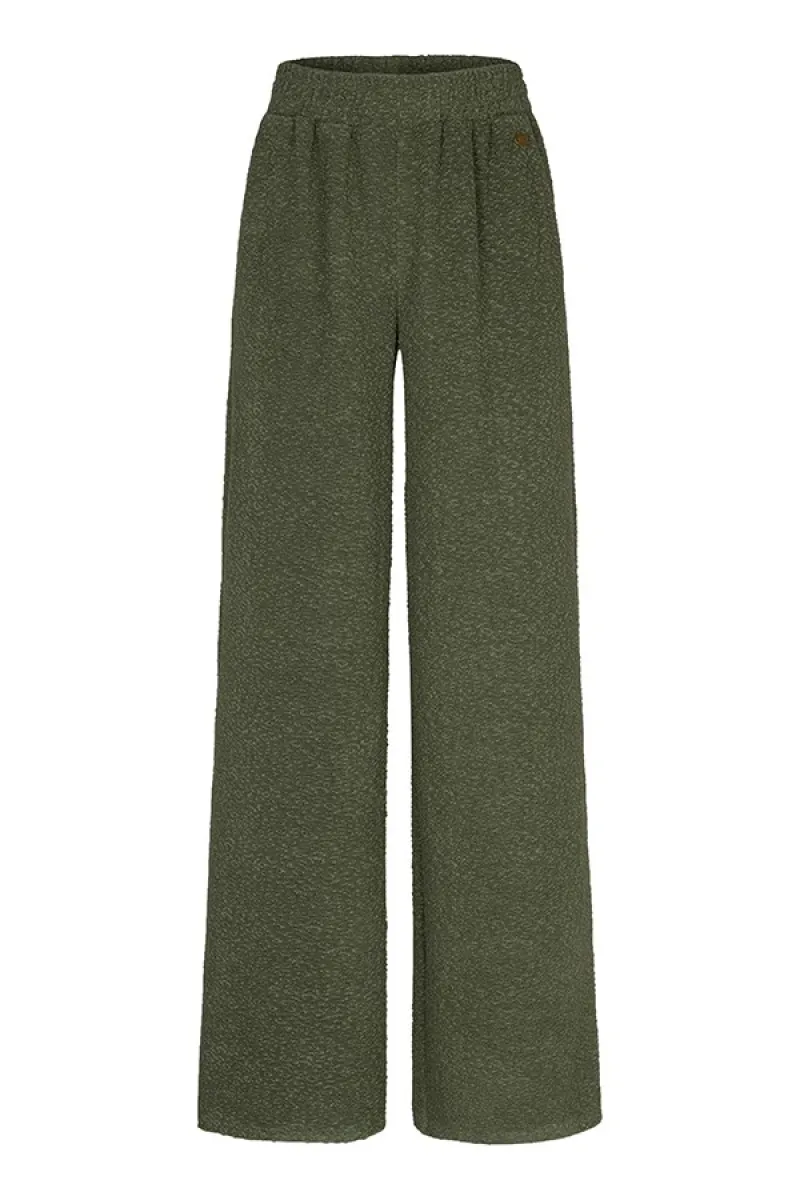LOFTY MANNER-Pant mea - Mid rise relaxed-RH87-476 Army green-LEGERGROEN