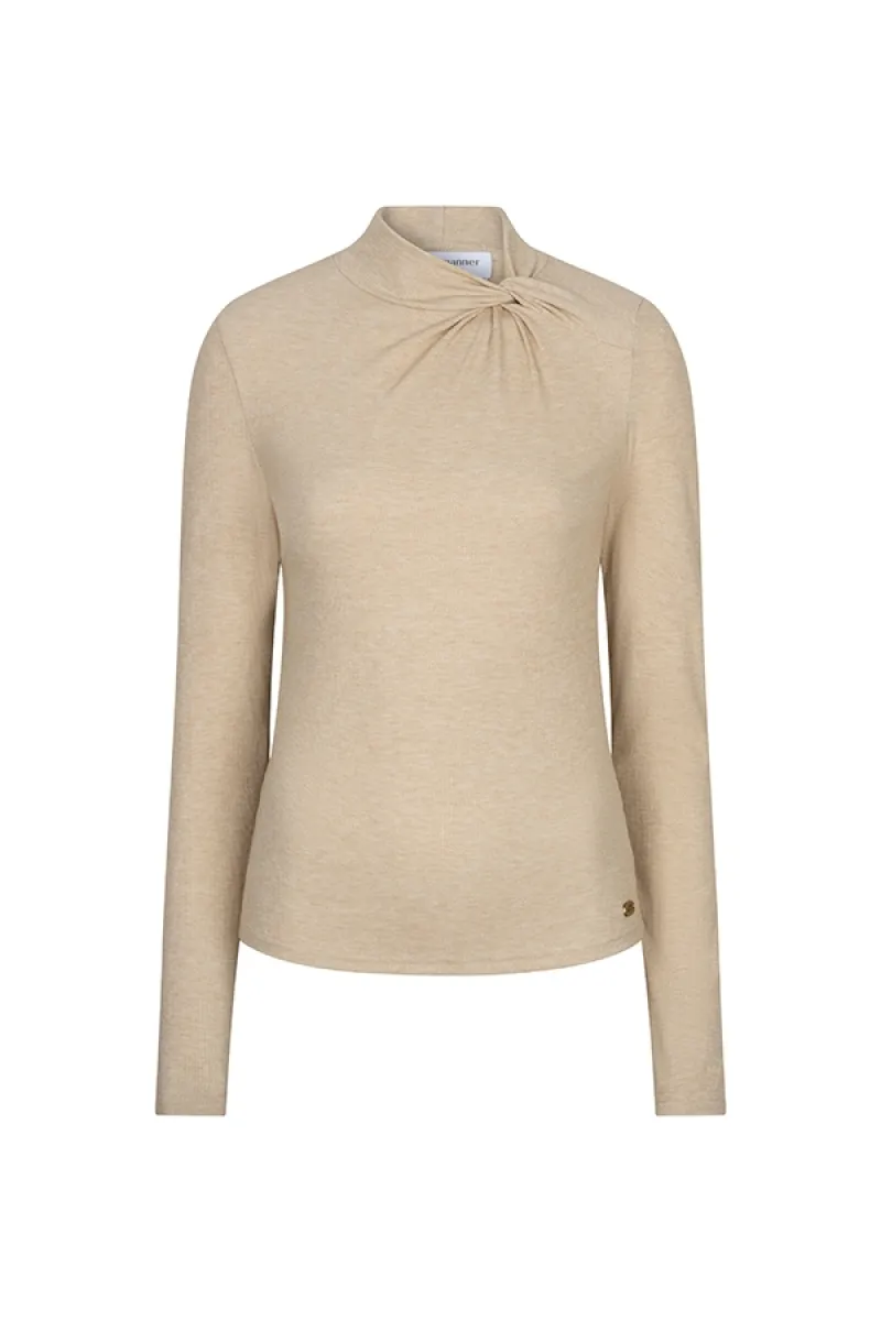 LOFTY MANNER-Top havina - knotted collar-RH10.1-121 Sand-ZAND