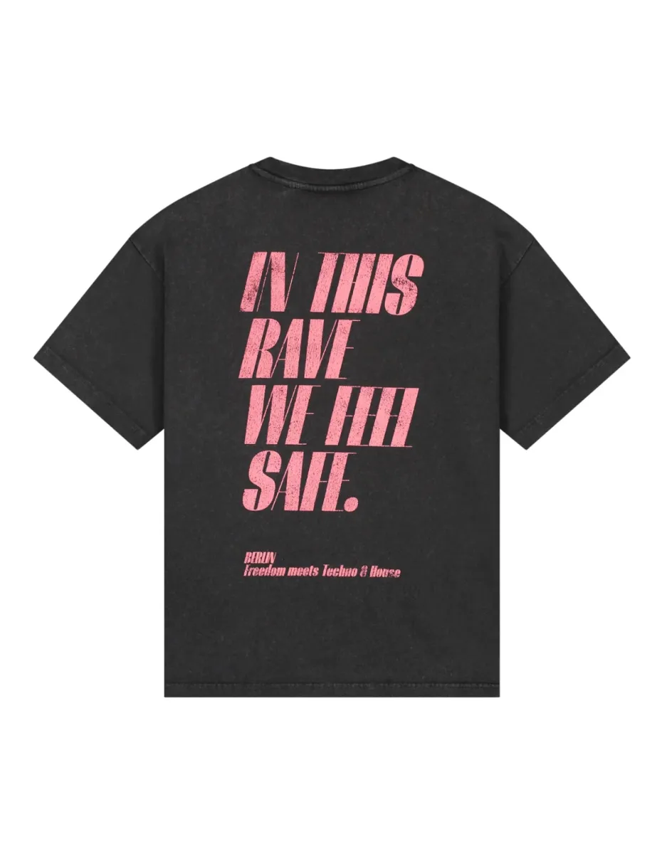 Lovelee Dae-Chuck berlin SS-LLD000005-2 Washed black-ZWART