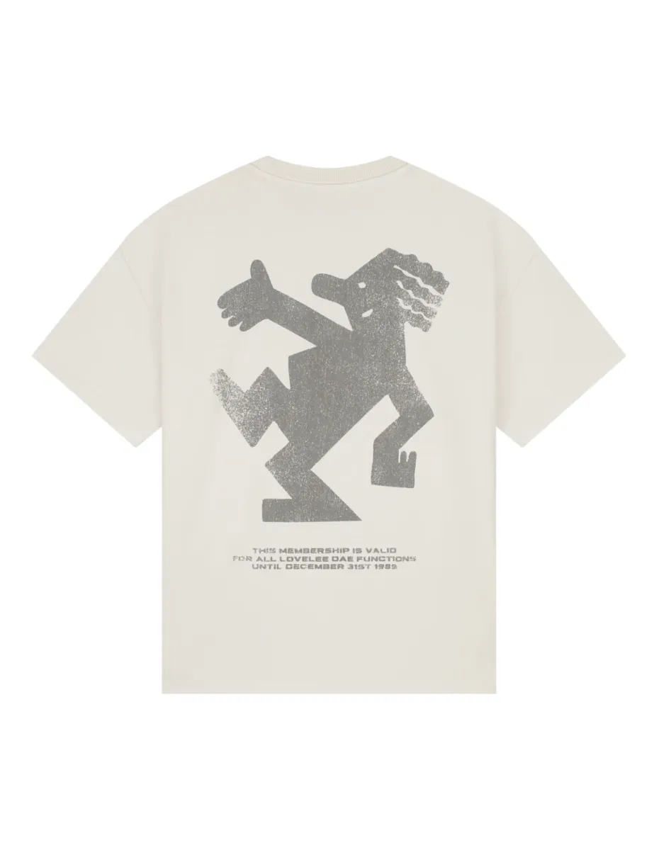 Lovelee Dae-Frankie jack logo SS-LLD000042-116 Vintage white-OFF WHITE