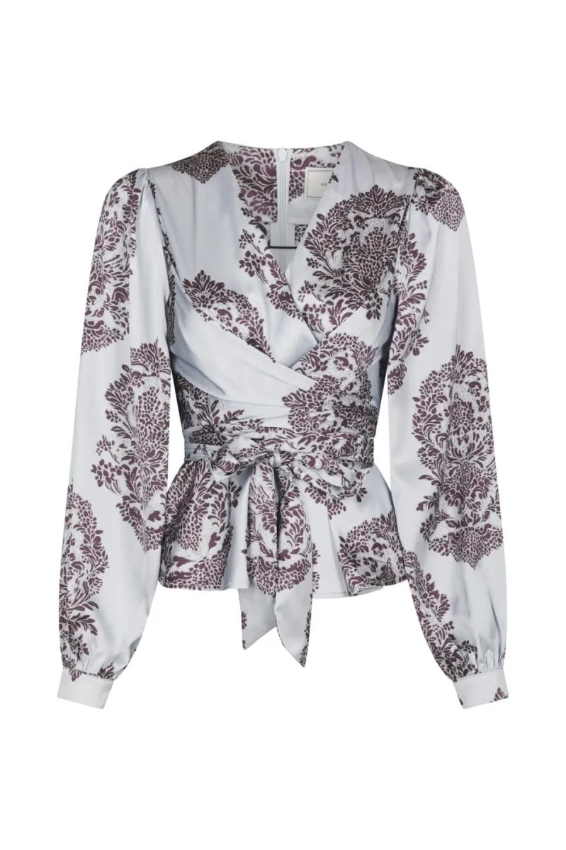 Neo Noir-Rista deco drop blouse-169965-145 Light blue-LICHT BLAUW
