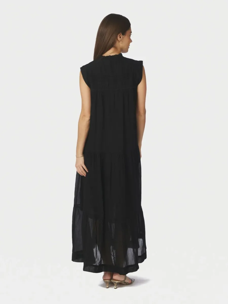 Neo Noir-Veana S Voile Maxi Dress-169064-100 Black-ZWART
