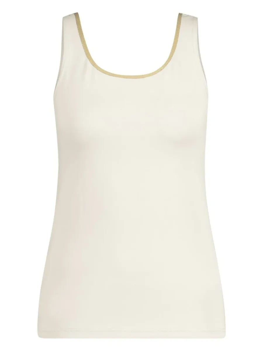 NUKUS-Juba singlet-NKS06001-126 Offwhite/gold-OFF WHITE