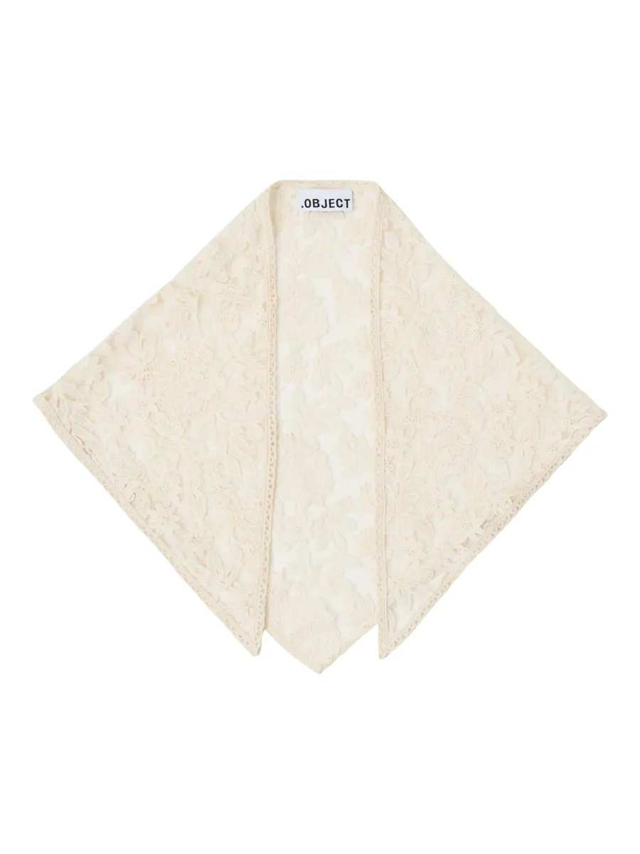 OBJECT-OBJALICE LACE SCARF REP-23049768-White-WIT