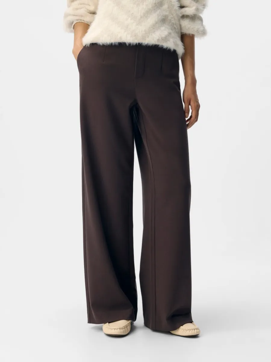 OBJECT-OBJLISA WIDE PANT NOOS-23037921-Seal brown-BRUIN