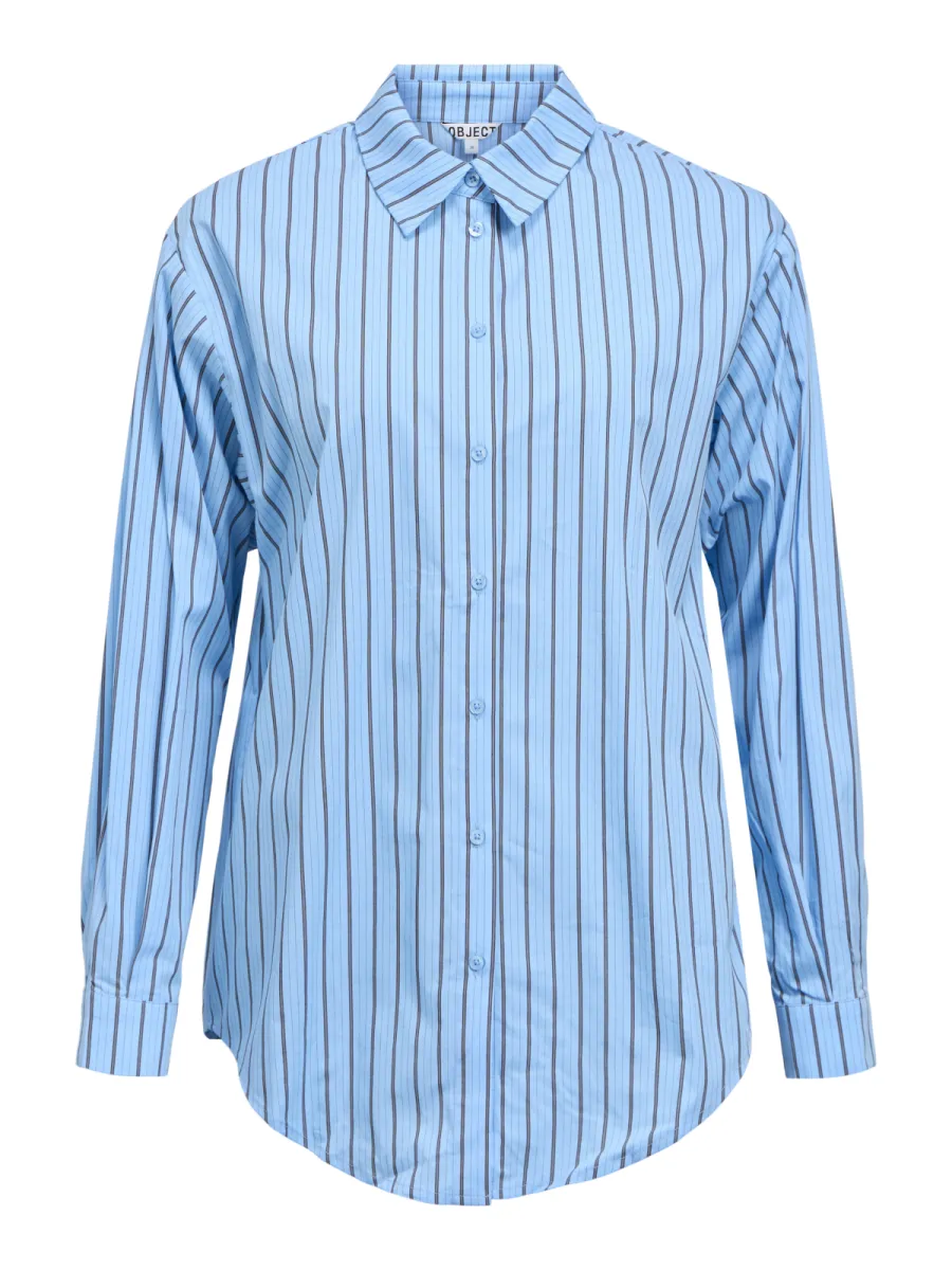 OBJECT-OBJTUTTA LO L/S SHIRT NOOS-23044666-Little Boy Blue-BLAUW COMBINATIE