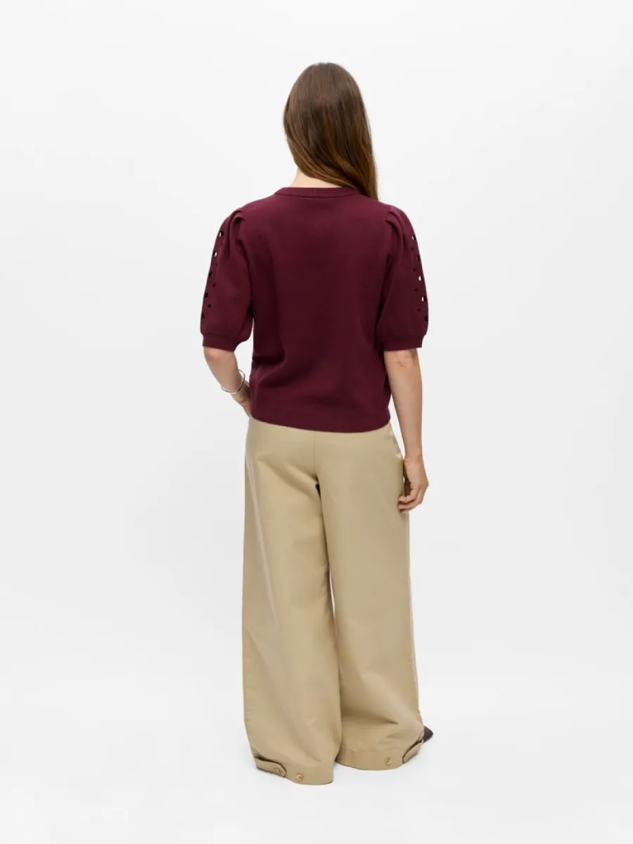 object-objyuki-s-s-re-knit-pullover-noos-23047215-windsor-wine-bordeaux-2 OBJECT-OBJYUKI S/S RE KNIT PULLOVER NOOS-23047215-Windsor wine-BORDEAUX