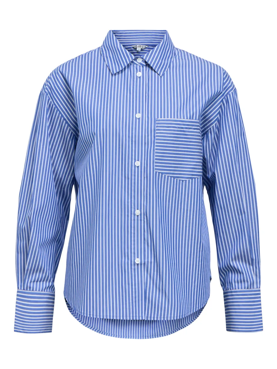 OBJECT-OBJZILA L/S RE SHIRT NOOS-23049902-Clematis Blue-BLUE