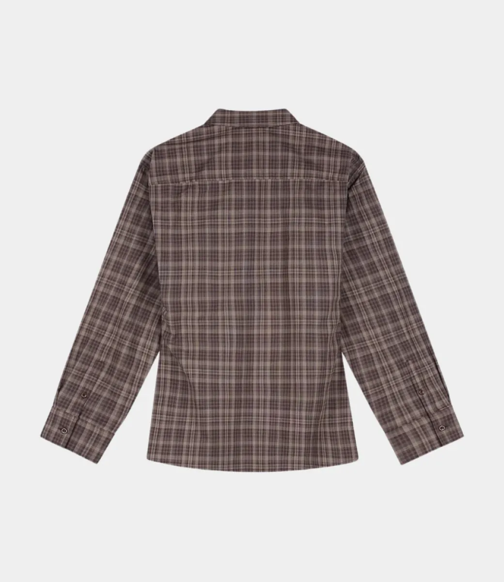 olaf-checked-fitted-shirt-w260302-chocolate-plum-chocolade-3 Olaf-Checked fitted shirt-W260302-Chocolate plum-CHOCOLADE