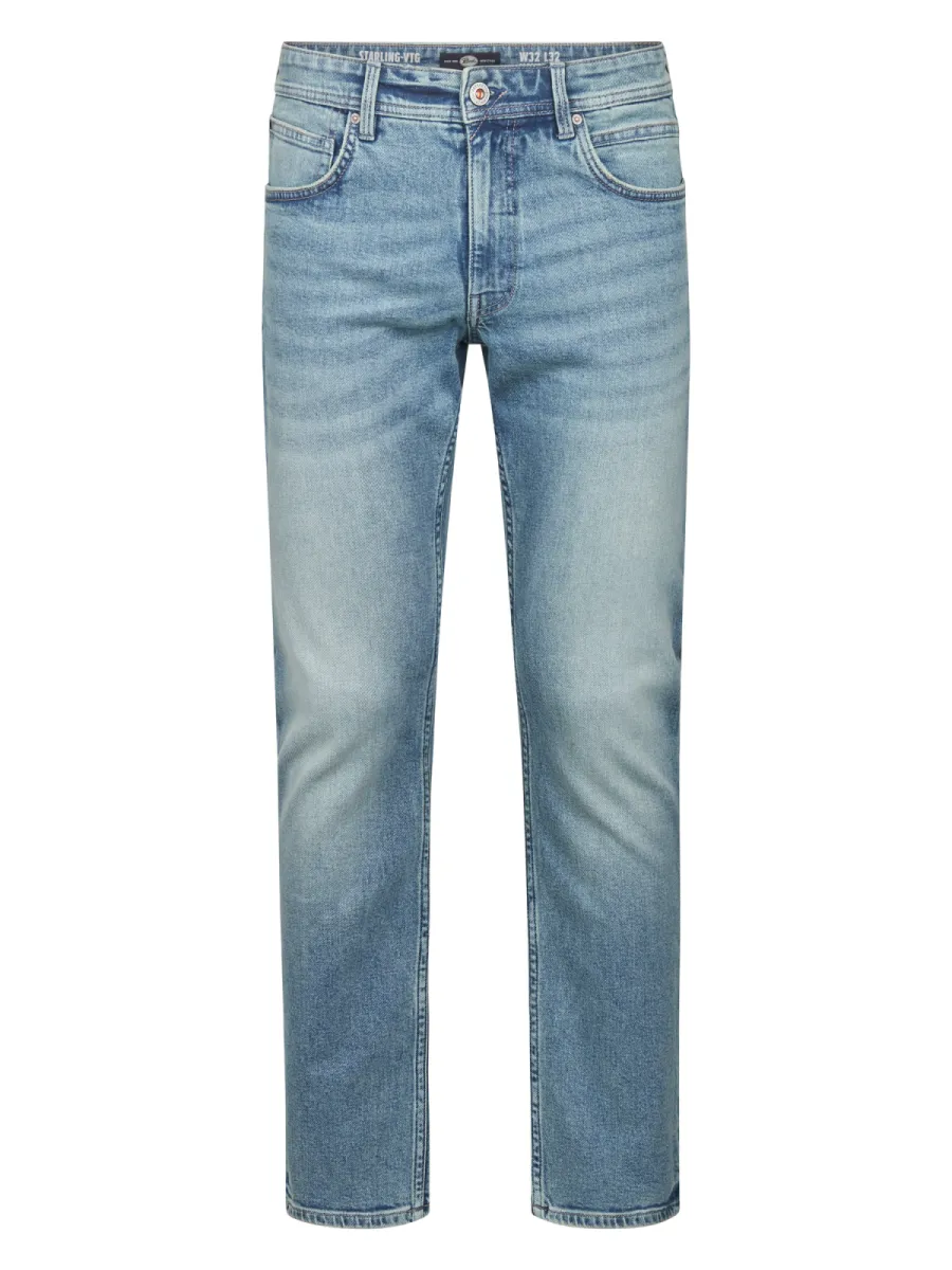 PETROL INDUSTRIES-Men denim straight-Starling-VTG-5873 Bright indigo-INDIGO