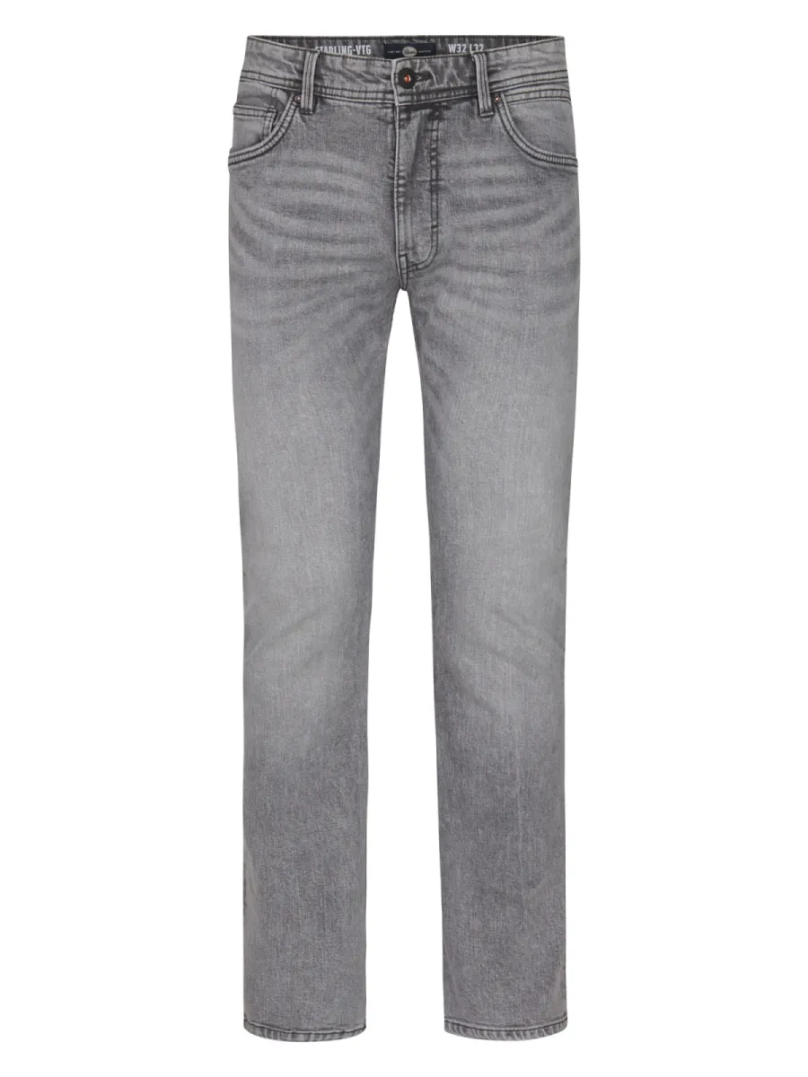 PETROL INDUSTRIES-Men denim straight-Starling-VTG-9712 Silver grey-GRIJS