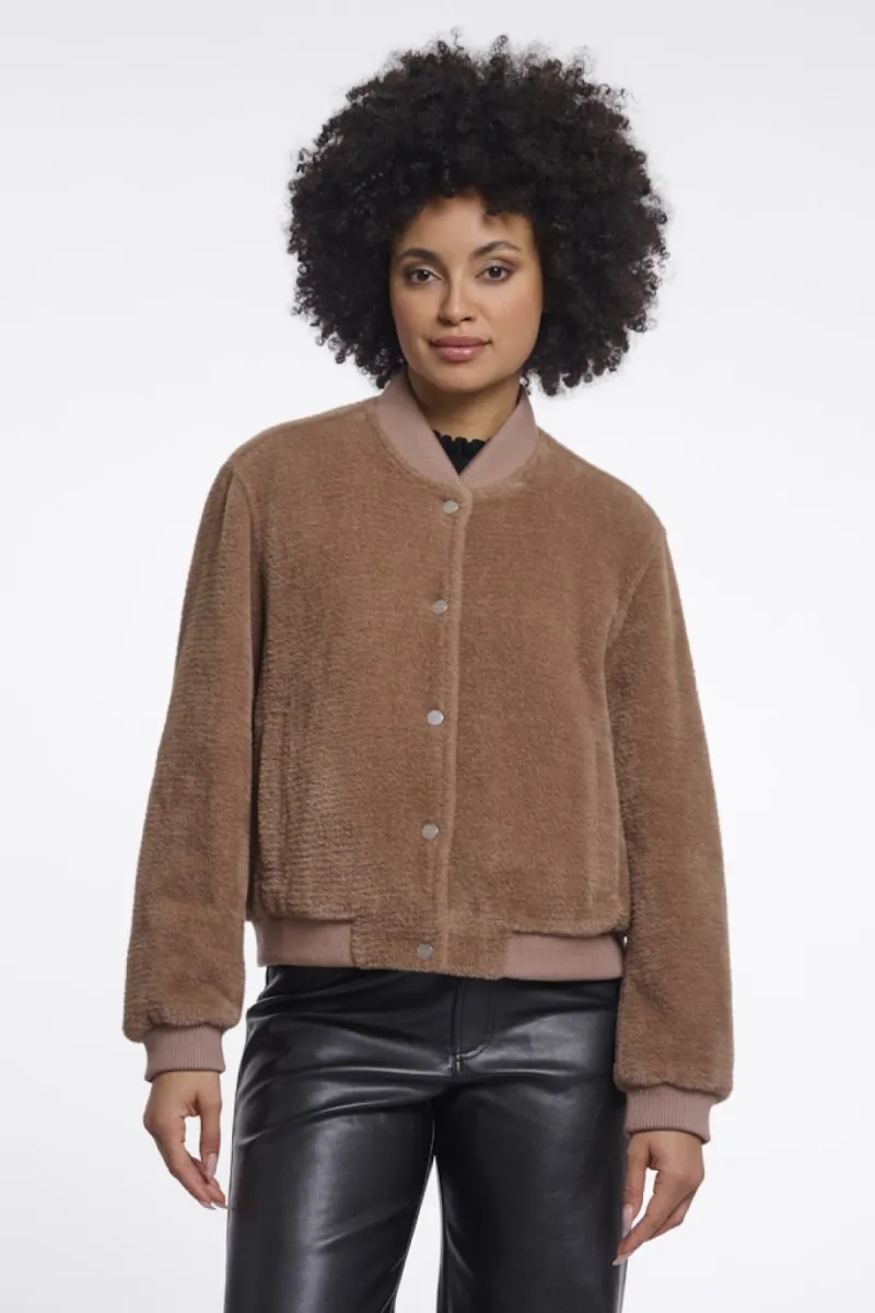 RINO & PELLE-Bomber jacket-Felix.7002611-11133 Toast-BRUIN